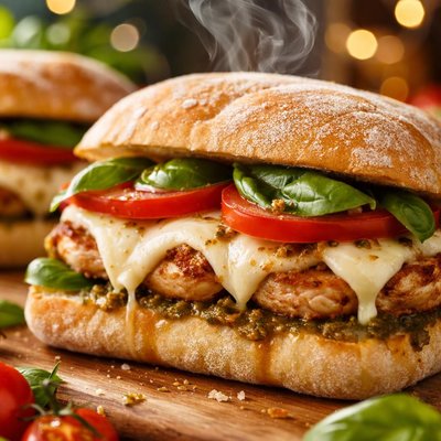 Image of Mozzarella Chicken Ciabatta Sandwiches