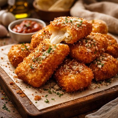 Image of Mozzarella Milananese Fried Mozzarella Cheese