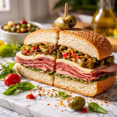 Image of Muffalata Sandwich by Any Name Tastes Great