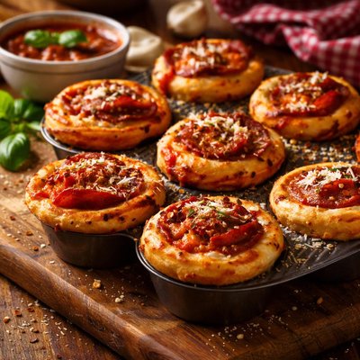 Image of Muffin Pan Pizza Rolls