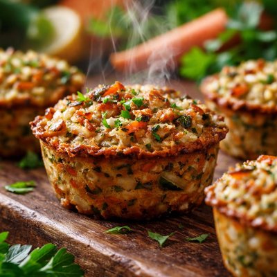 Image of Muffin Size Passover Vegetable Kugels