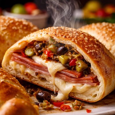 Image of Muffuletta Calzones