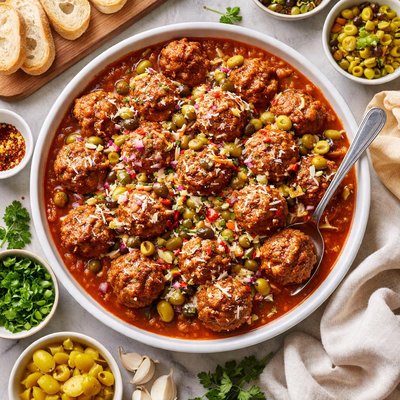 Image of Muffuletta Meatballs