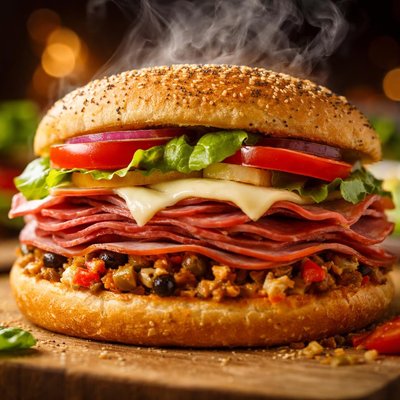 Image of Muffuletta Sandwich Schlotzsky Style