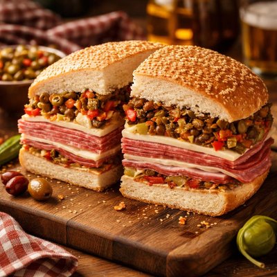 Image of Muffuletta W Kickin Olive Salad