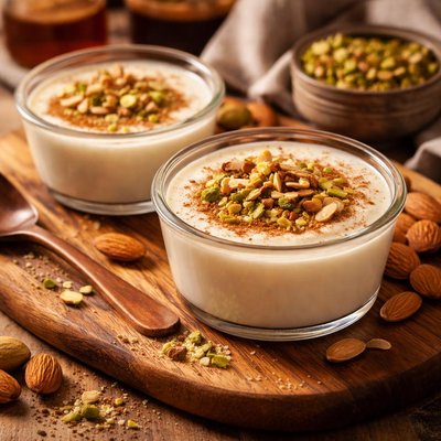 Image of Muhallabia Lebanese Almond Cream Pudding