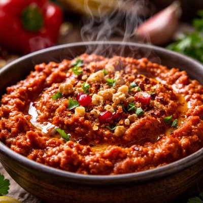 Image of Muhammara Spicy Walnut Red Pepper Dip