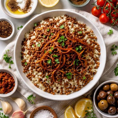 Image of Mujaddarah Lentil and Rice Pottage