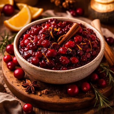 Image of Mulled Cranberry Sauce