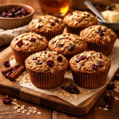 Image of Multigrainoatmeal Craison Spice Muffins