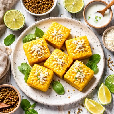 Image of Mung Bean Cake with Coconut Milk