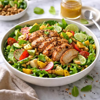 Image of Murgh Phalhar Salad Chicken Salad with Honey and Mint Dressing