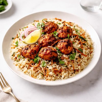 Image of Murgh Tikka Pulao Barbecued Chicken Pulao