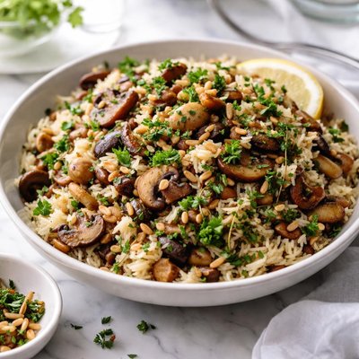 Image of Mushroom and Herb Pilaf