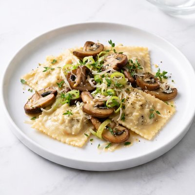 Image of Mushroom and Leek Ravioli
