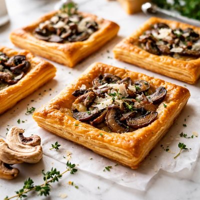 Image of Mushroom and Parmesan Tarts