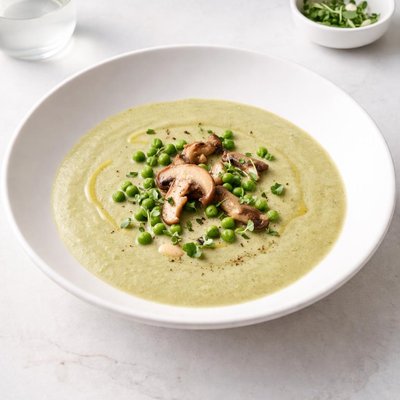 Image of Mushroom and Pea Soup