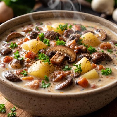 Image of Mushroom and Potato Chowder
