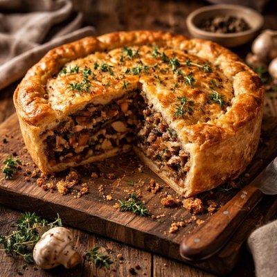 Image of Mushroom and Quinoa Pie