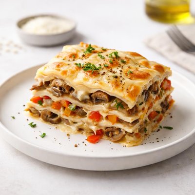 Image of Mushroom and Sweet Pepper Lasagna