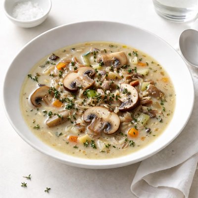 Image of Mushroom and Wild Rice Soup