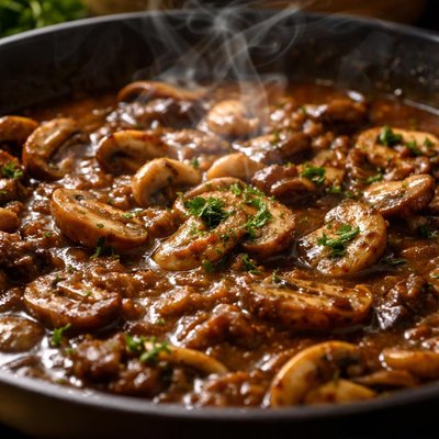 Image of Mushroom and Wine Steak Sauce