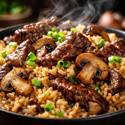 Image of Mushroom Beef Rice