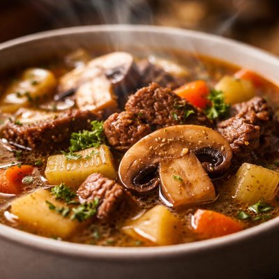 Image of Mushroom Beef Soup