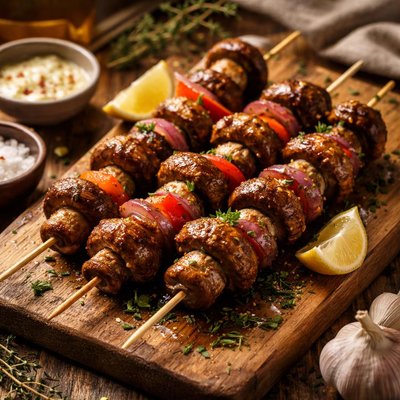 Image of Mushroom Brochettes
