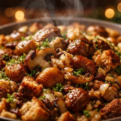 Image of Mushroom Chestnut Stuffing