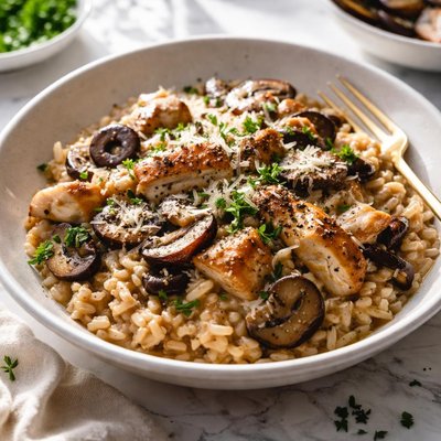 Image of Mushroom Chicken Risotto