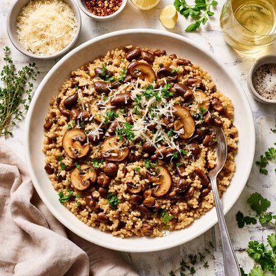 Image of Mushroom Farro Risotto