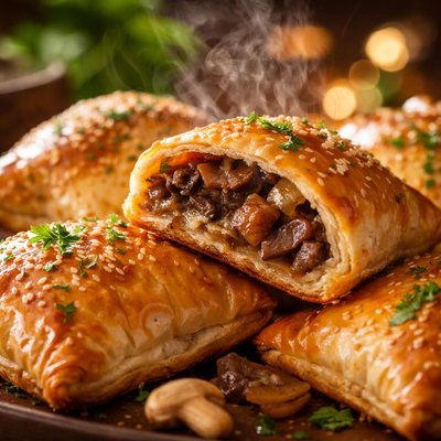 Image of Mushroom Filled Pastries