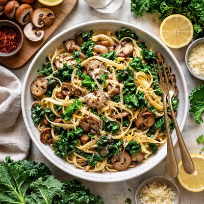Image of Mushroom Kale Pasta