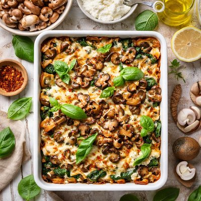 Image of Mushroom Lasagna Gluten Free and Pasta Free