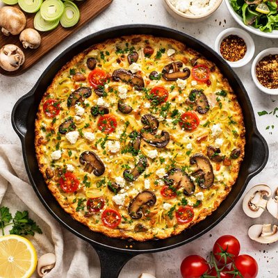 Image of Mushroom Leek Frittata