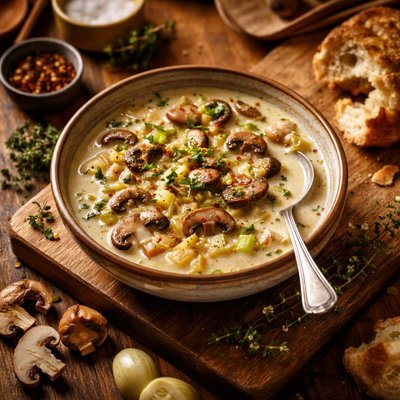 Image of Mushroom Leek Soup