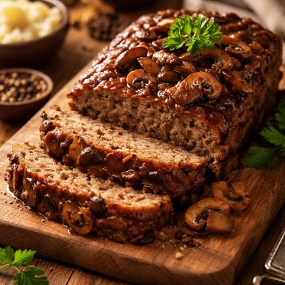 Image of Mushroom Meatloaf