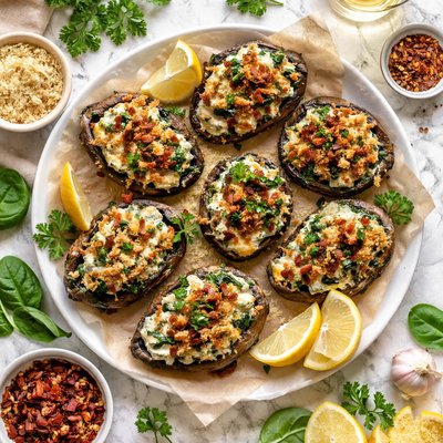 Image of Mushroom Oysters Rockefeller