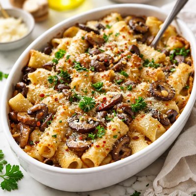 Image of Mushroom Pasta Gratin