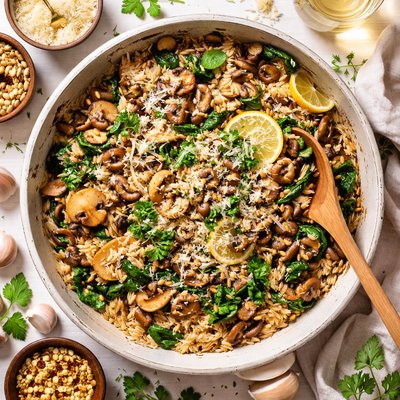 Image of Mushroom Pasta Pilaf