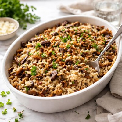 Image of Mushroom Rice Casserole