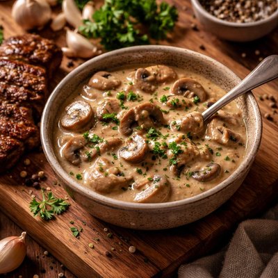 Image of Mushroom Sauce for Bbq Meats