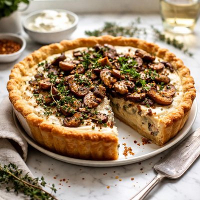 Image of Mushroom Sour Cream Pie