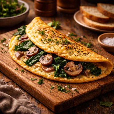 Image of Mushroom Spinach Omelet