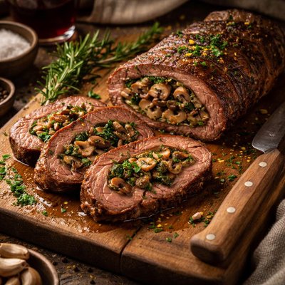 Image of Mushroom Stuffed Flank Steak