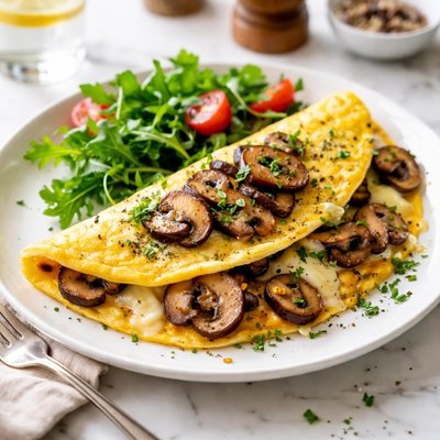 Image of Mushroom Swiss Cheese Omelet