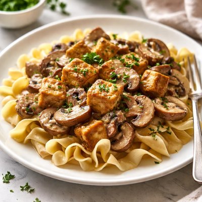 Image of Mushroom Tofu Stroganoff