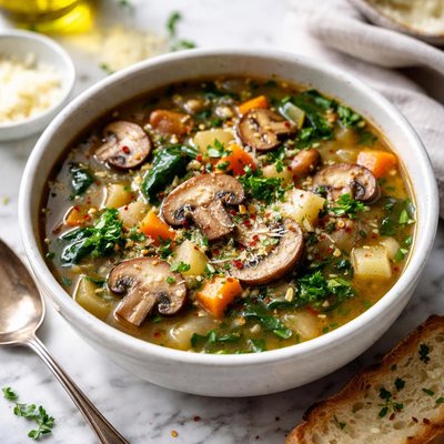 Image of Mushroom Vegetable Soup