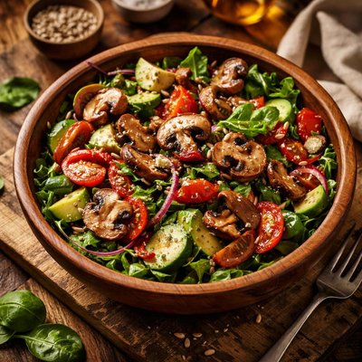 Image of Mushroom Veggie Salad